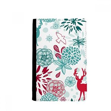Imagem de Ilustração animais cervo flores pássaro porta-passaporte notecase burse carteira capa porta-cartão, Multicolor