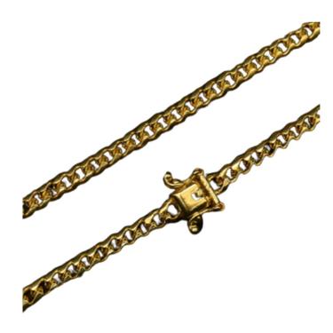 Imagem de Cordão Corrente Cubana 4mm semelhante ao ouro 18k