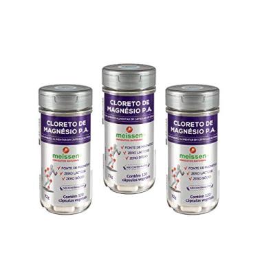 Imagem de 3x CLORETO DE MAGNÉSIO P.A 500MG 120CAPS