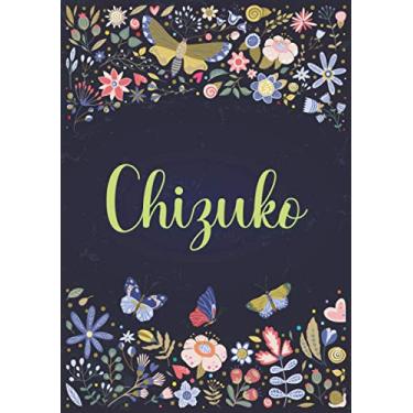 Imagem de Chizuko: A5 ノートブック (Notebook A5) | パーソナライズされた名前 « Chizuko » | 女性、女の子、お母さん、姉妹、娘への誕生日プレゼント | デザイン ： 庭園 | 120 枚の裏地付きページ、小さいサイズの A5 (14.8 x 21 cm)