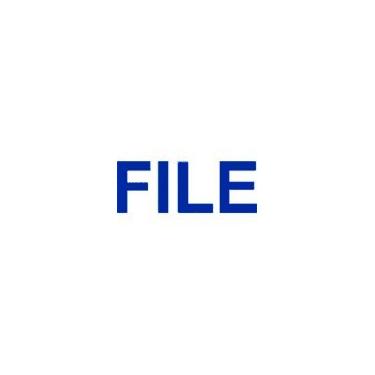 Imagem de Carimbo de autotintagem FILE Big - Azul