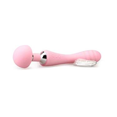 Imagem de Vibrador Usb Recarregável 10 Velocidades Dupla Cabeça Estimulador Clitóris Zatla Shop (Rosa)