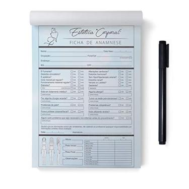 Imagem de Ficha De Anamnese Estética Corporal (Bloco c/ 100 Folhas)