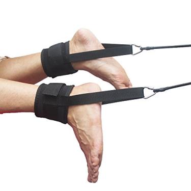 Imagem de YYST Cinto de Resistência para Natação Estacionária com Almofada de Neoprene Grossa e Conectores de Aço Inoxidável