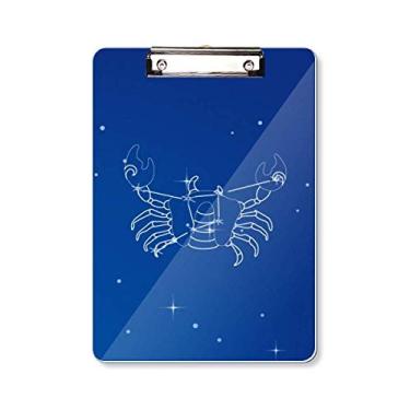 Imagem de Prancheta Star Universe Constelação de Câncer Pasta Bloco de Escrita Placa de Apoio A4