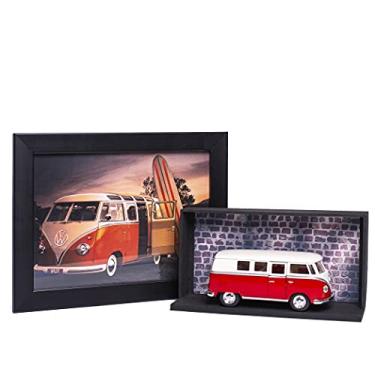 Imagem de Combo Kit Miniatura Perua Kombi com Quadro e Expositor