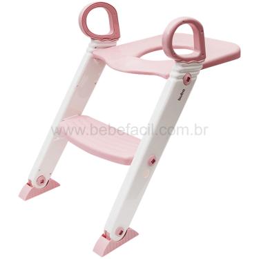 Imagem de Redutor de Assento Infantil com Escada Rosa (+12m) - Buba 