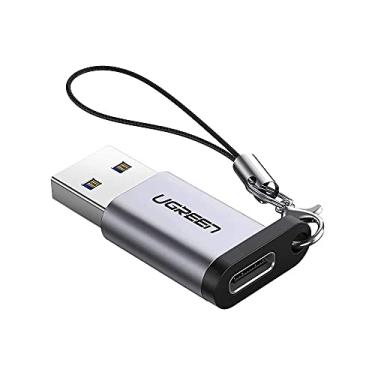 Imagem de UGREEN Adaptador Us276 Usb 3.0 para Usb Tipo C Cinza Protocolo de Interface Usb 3.0 p Smartphone Usb Tipo A Macho para Usb Tipo C Fêmea com Cordinha/No Brasil