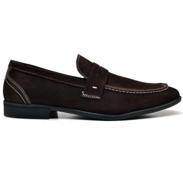 Imagem de Mocassim Masculino Couro Calce Fácil Confortável Casual