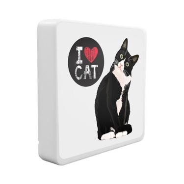 Imagem de Luminária Box Slim I Love Cat USB