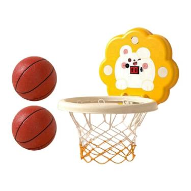 Imagem de menolana Crianças basquete hoop indoor crianças esportes brinquedos portátil altura ajustável jogo da família objetivo de basquete para porta sala estar parede, Coelhinho