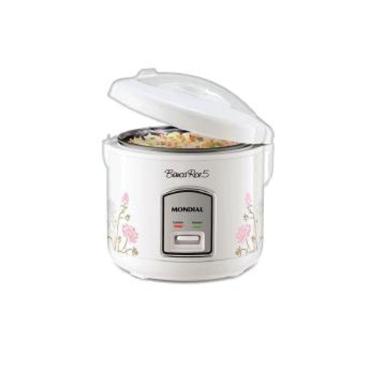 Imagem de Panela ARROZ Mondial Rice NPE05-5X - 2525-01 BRANCO/FLORAL 110 VOLTS