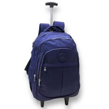 Imagem de Mochila DeRodinha Adulto Juvenil Em Nylon Tactel Espaço Para Notebook (azul escuro)