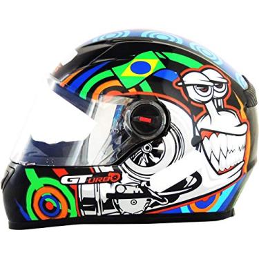 Imagem de Capacete FW3 GT TURBO PRETO BRILHANTE 60 COM VISEIRA CRISTAL