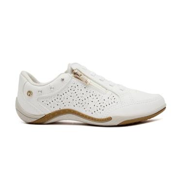 Imagem de Tênis Kolosh Sapatênis Feminino Casual Com Zíper Calce Fácil Palmilha em Gel C1294A (Branco, BR, Adulto, Numérico, 37)