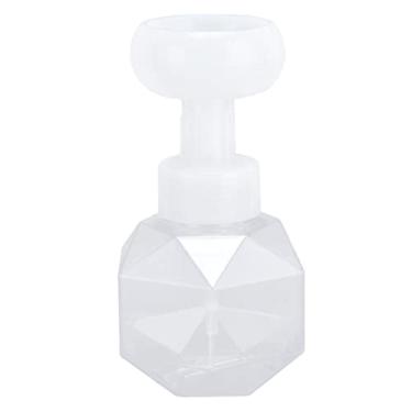 Imagem de PETG Plástico Flor Forma Garrafa de Espuma Dispensador de Sabão Quarto Loção para As Mãos Shampoo 300ml Portátil (1)