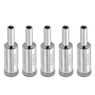 Imagem de Luomorgo 5 peças de serra de diamante de 14 mm (9/16"), profundidade de corte de 2,8 cm (1,1") para vidro, cerâmica, mármore, porcelana, granito, quartzo, pedra preciosa