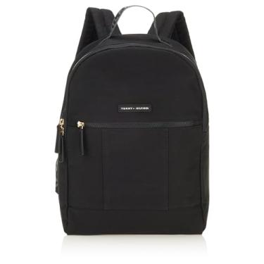 Imagem de Tommy Hilfiger Mochila masculina com bandeira, Preto, One Size