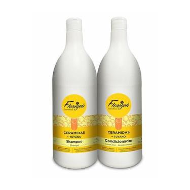 Imagem de Shampoo Cabelo + Condicionador 1L Ceramidas/Tutano - Florigen
