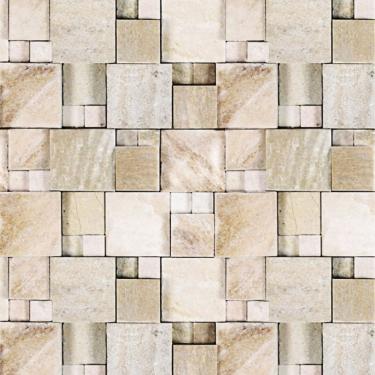 Imagem de Papel  de  Parede  Adesivo  Bloco 3d Pedra   Lavável  Cozinha 1,5 METROS