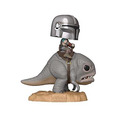 Imagem de Pop! Star Wars: The Mandalorian - The Mandalorian On Blurrg - Deluxe #358 – Funko, Multicolorido