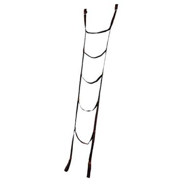 Imagem de Escada de Corda para Escalada Interna/Externa para Escalada em árvore/Barraca, Trabalho de Resgate - Preta, 210 Cm - Preto Almencla