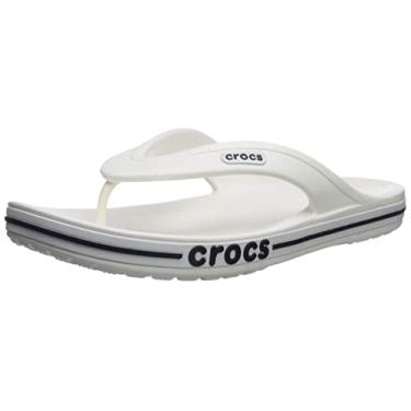 Imagem de Chinelo crocs bayaband flip white/navy - 39