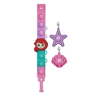 Imagem de Kit Infantil - Disney Princesas - Pulseira Pop It Ariel - Toyng