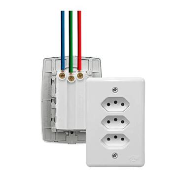 Imagem de 3 Tomadas 250V~ - Stylus Monobloco - Ilumi