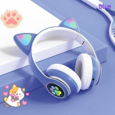 Imagem de Fone De Ouvido Bluetooth Orelhas De Gato Com Led Headphone - CAT EAR, 