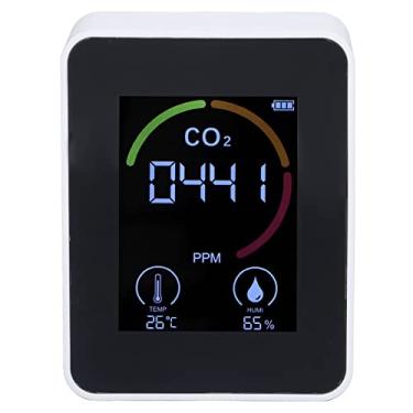 Imagem de 3 IN 1Air Quality Monitor, Monitor De Qualidade Do Ar Interior para CO2, TVOC, Umidade, Temperatura, Detector De Poluição Do Ar