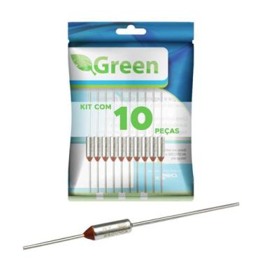 Imagem de 10x Fusível Térmico 216 10a 250v 216 Graus Para Fritadeira - Green, 04