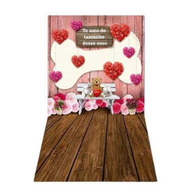 Imagem de Fundo Fotográfico Painel Cenário Pet Shop - Osso - Color Decor