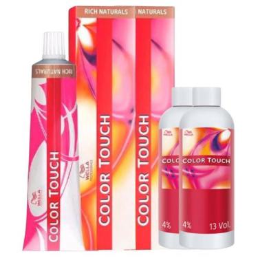 Imagem de Color Touch Tonalizante 2x 7/3 Louro Médio + 2 E. 4% - Wella, UNICA