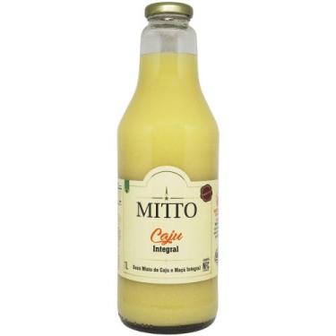 Imagem de Suco de Caju Integral 1 Litro Natural Extra Virgem Garrafa de Vidro Mi