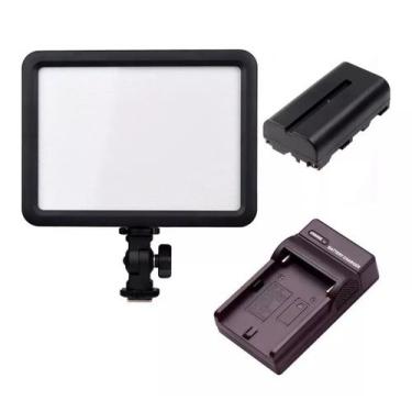 Imagem de KIT Godox Ledp120c Led 120 Ultra Fino + Carregador E Bateria