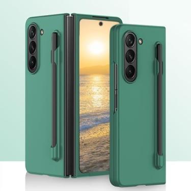 Imagem de HOULEE Capa para Samsung Galaxy Z Fold 6 com S Pen Skin Friendly Z Fold 6 Capa de telefone com suporte para caneta dobrável à prova de choque capa protetora completa PC sem fio para Galaxy Z Fold 6 -