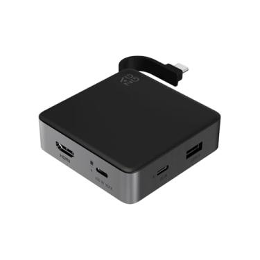 Imagem de ZAGG Hub de 4 portas – USB-C PD, adaptador HDMI USB-A versátil, carregamento de alta velocidade e suporte de tela 4K, compacto para viagens, compatível com Windows, macOS, iPadOS, ChromeOS, Android