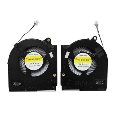 Imagem de TXLIMINHONG Nova ventoinha de refrigeração compatível com CPU e GPU para Dell Alienware M15 R5 M15 R6 M15 Ryzen R5 M15 Ryzen R6 2021 Series FND1 FND0 DFSCK22115181S DFSCK22D058833 5K210D3LEJ