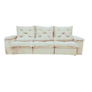 Imagem de Sofá Porto Madero 5 Lugares Retrátil e Reclinável 270cm Tecido Veludo 