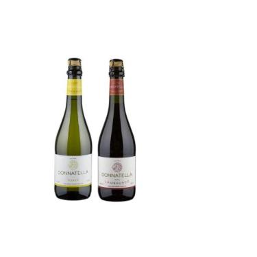 Imagem de Kit Vinho Donnatella Frisante Branco + Lambrusco 660ml cada - Góes