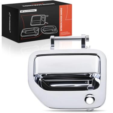 Imagem de A-Premium Maçaneta externa dianteira esquerda do lado do motorista compatível com Honda Ridgeline 2006-2014, cromada, substituição # 72180SJCA0A11