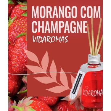 Imagem de Aromatizador de ambientes varetas morango com champagne - VIDAROMAS 