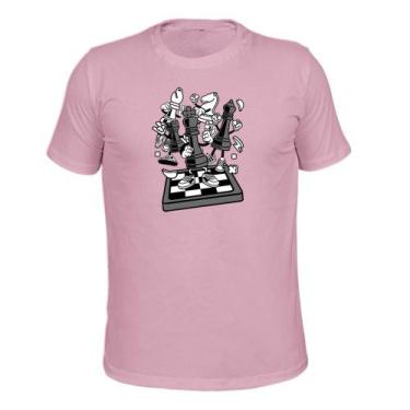 Imagem de Camiseta Plus Size T-Shirt Malha 30.1 Estampada Xadrez - Surprass, Ros