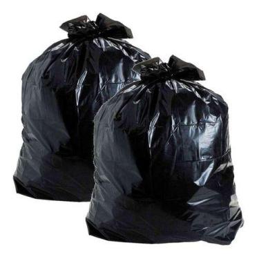 Imagem de Kit 2 Sacos Lixo Preto 200 Litros Espessura Médis Pct 50 Un - HIGIPACK