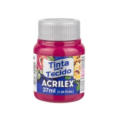 Imagem de Tinta Acrilex Para Tecido 37 Ml Fosca - Metallica Acessórios, Vermelho