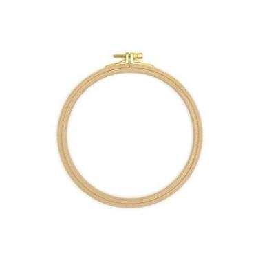 Imagem de Bastidor de Madeira com Regulador para Bordado - Nurge, Nº 3 - 16CM