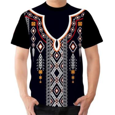 Imagem de Camiseta Camisa Ads  Estampa Africana Malha Africana Colorida 11 - Fab