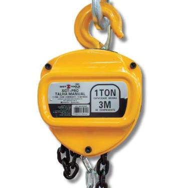 Imagem de Talha Manual 1 Tonelada com Corrente 3 Metros SGTPRO Sigma