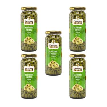 Imagem de Combo Azeitonas Verdes Fatiadas 320g/160g - Vd. Fazenda Sedrez - 5 uni